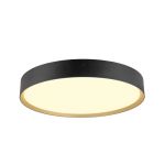 SLV Decona 42 Ceiling Light Aluminium Black Gold Round 23W 2680lm - 930-940 CCT | IP44 - Best Colour Rendering - Dimmable 