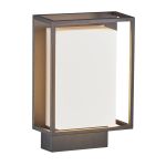 Nordlux Nestor Wall Light Aluminium Black 8W 550lm - 827 Extra Warm White