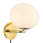 DFTP by Nordlux Shapes Wall Light Metal and Glass Brass | Suitable for E14