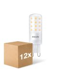 Multipack 12x Philips CorePro LED Capsule G9 Frosted 4W 480lm - 827 Extra Warm White | Dimmable - Replaces 40W