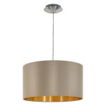 Eglo Pendant Maserlo Steel Satin Nickel | Suitable for E27