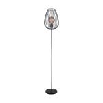 Eglo Floor Lamp Newtown Steel Black | IP20 - Suitable for 1x E27 
