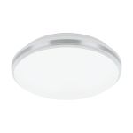 Eglo Wall and Ceiling Light Pinetto Steel White 15.6W 1900lm - 840 Cool White | IP44 