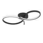 Eglo Ceiling Light Serpins Steel Black 21W 2500lm - 830 Warm White