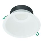 Philips LED Downlight Coreline DN142B Aluminium White 19.2W 2300lm 60D - 830 Warm White | Cutout 200mm - IP20 - Dimmable - White Reflector - Emergency