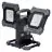 Ledvance LED Floodlight Worklight Value Flex Black 60W 6450lm 110d - 865 Daylight | IP65 - Battery - Symmetrical