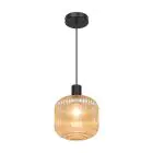 D'Lite Pendant Leffinge Amber Glass | Suitable For 1x E27