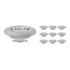 Multipack 10x Noxion Lucent LED Spot G53 AR111 7.4W 450lm 24D - 930 Warm White | Best Colour Rendering - Dimmable - Replaces 50W