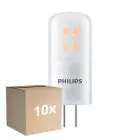 Multipack 10x Philips CorePro LED Capsule G4 Frosted 2.1W 210lm - 827 Extra Warm White | Dimmable - Replaces 20W