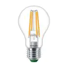 Philips Master Ultra Efficient LED E27 Pear Filament Clear 4W 840lm - 827 Extra Warm White | Dimmable - Replaces 60W