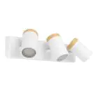 Eglo Ceiling Light Consuma White, Brown | Suitable for 3x GU10